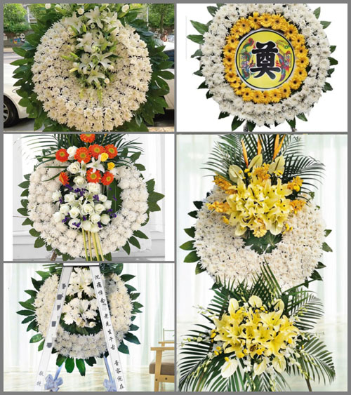 广东东莞市大岭山镇大环村花圈速递